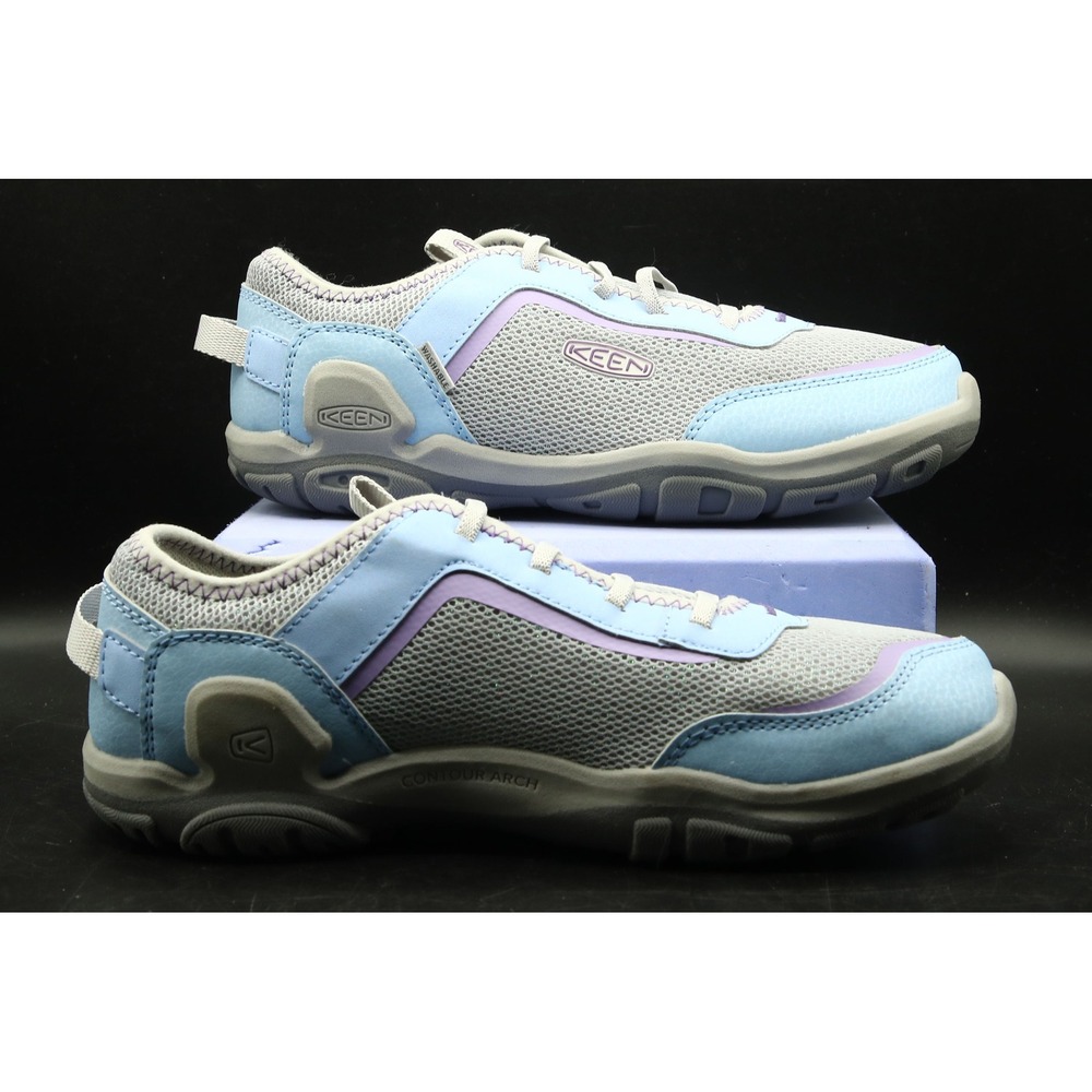 Keen 1026395 Women's Hiking Shoes US Size 5 Blue Grey Mesh Trail Sneakers - Picture 2 of 9